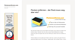 Desktop Screenshot of fleckenentfernen.com